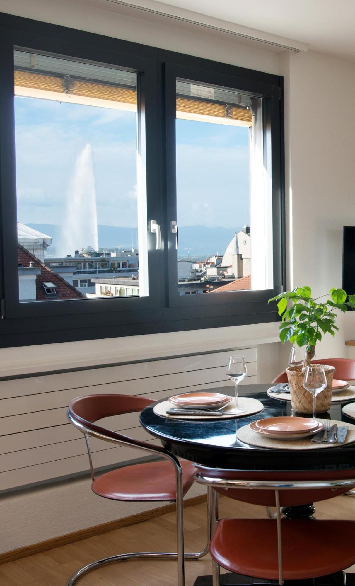 Wowappartements Vue Sur Le Jet D'Eau Geneva Bagian luar foto